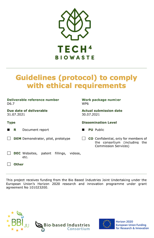 Thumbnail for D6.7 Guidelines (protocol) to comply with ethical requirements